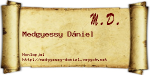 Medgyessy Dániel névjegykártya